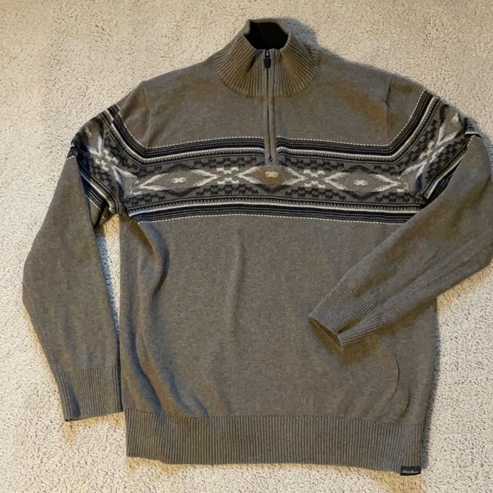 Eddie Bauer men’s 1/4 zip sweater